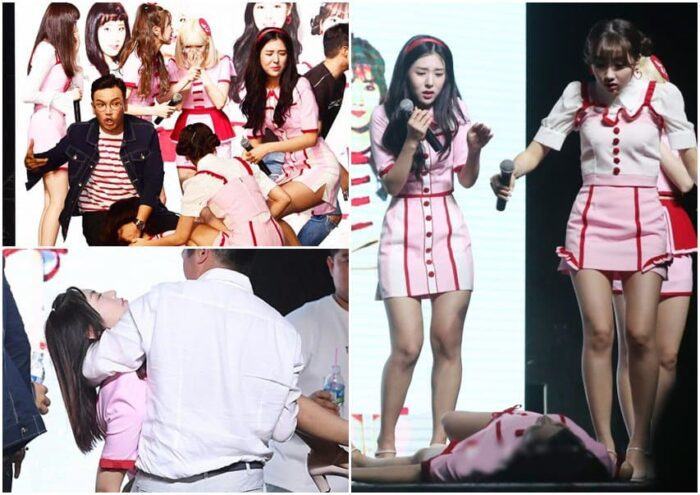 New Kpop Female Idols Fainting Compilation Pics - S-K-I