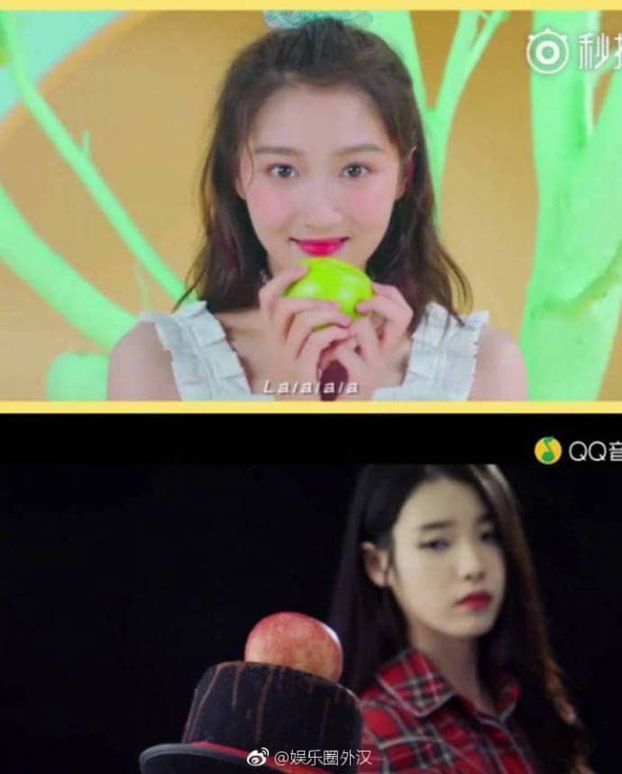 New song released by Luhanâs girlfriend was claimed to have plagiarized two of IUâs MVs 